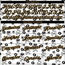 Load image into Gallery viewer, Custom White Black-Old Gold 3D Skull Fashion Performance T-Shirt