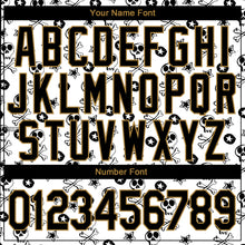 Load image into Gallery viewer, Custom White Black-Old Gold 3D Skull Fashion Performance T-Shirt