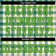 Load image into Gallery viewer, Custom White Neon Green-Green 3D Pattern Design Authentic St. Patrick's Day Baseball Jersey