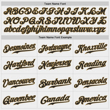 Load image into Gallery viewer, Custom White Black-Old Gold Authentic Baseball Jersey