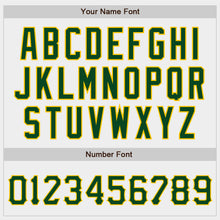 Load image into Gallery viewer, Custom White Green-Gold Authentic Baseball Jersey