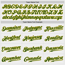 Load image into Gallery viewer, Custom White Green-Gold Authentic Baseball Jersey