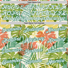 Load image into Gallery viewer, Custom White White-Kelly Green 3D Pattern Hawaii Palm Trees Authentic Basketball Jersey