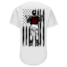 Load image into Gallery viewer, Custom White Royal-Red Authentic Baseball Jersey