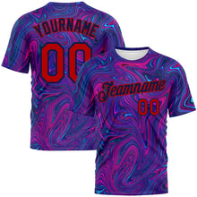 Load image into Gallery viewer, Custom 3D Pattern Design Abstract Interweaving Curved Fluid Art Performance T-Shirt
