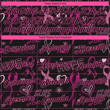 Load image into Gallery viewer, Custom Black Pink 3D Pattern Design Pink Ribbon Breast Cancer Awareness Month Women Health Care Support Performance T-Shirt
