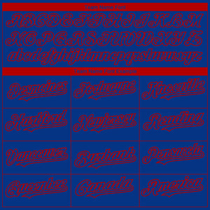 Custom Royal Red 3D Philadelphia City Edition Fade Fashion Authentic Baseball Jersey