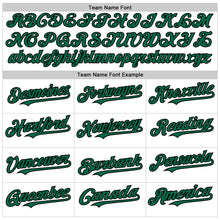Load image into Gallery viewer, Custom White Kelly Green-Black Line Authentic Baseball Jersey

