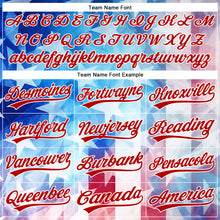 Load image into Gallery viewer, Custom White Red-Royal 3D American Flag Patriotic Authentic Baseball Jersey
