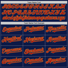 Load image into Gallery viewer, Custom Navy Red-Old Gold 3D Pattern Design Gradient Style Twinkle Star Authentic Baseball Jersey
