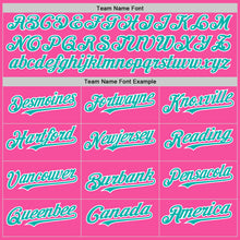 Load image into Gallery viewer, Custom Pink Aqua-White 3D Pattern Design Gradient Style Twinkle Star Authentic Baseball Jersey
