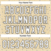 Load image into Gallery viewer, Custom Cream White-Black 3D Pattern Design Animal Dog Authentic Baseball Jersey
