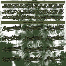 Load image into Gallery viewer, Custom White Olive-Black 3D Pattern Design Animal Lion Authentic Baseball Jersey
