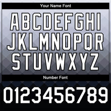 Load image into Gallery viewer, Custom Gray White-Black 3D Pattern Design Gradient Square Shape Authentic Baseball Jersey

