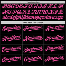 Load image into Gallery viewer, Custom Black Pink-Teal 3D Pattern Design Abstract Splatter Texture Authentic Baseball Jersey
