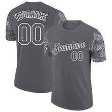 Load image into Gallery viewer, Custom Steel Gray White 3D Pattern Design Vintage Military Weapon Performance T-Shirt
