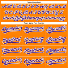 Load image into Gallery viewer, Custom Bay Orange Purple-White 3D Pattern Halloween Authentic Baseball Jersey
