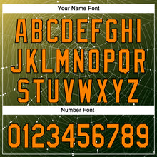 Load image into Gallery viewer, Custom Black Bay Orange 3D Halloween Authentic Baseball Jersey
