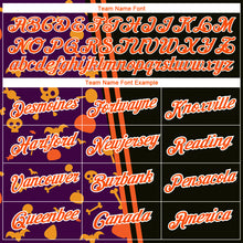 Load image into Gallery viewer, Custom Black Orange-Purple 3D Halloween Performance T-Shirt
