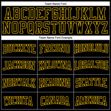 Load image into Gallery viewer, Custom Stitched Black Yellow 3D Pattern Design Gradient Square Shape Sports Pullover Sweatshirt Hoodie
