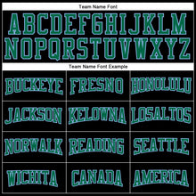 Load image into Gallery viewer, Custom Stitched Black Kelly Green-Light Blue 3D Pattern Design Gradient Square Shape Sports Pullover Sweatshirt Hoodie
