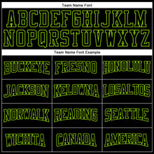 Load image into Gallery viewer, Custom Stitched Black Neon Green 3D Pattern Design Gradient Square Shape Sports Pullover Sweatshirt Hoodie
