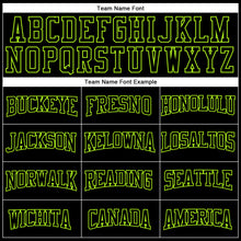 Load image into Gallery viewer, Custom Stitched Black Neon Green 3D Pattern Design Gradient Square Shape Sports Pullover Sweatshirt Hoodie

