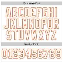Load image into Gallery viewer, Custom Stitched White Orange 3D Pattern Design Gradient Square Shape Sports Pullover Sweatshirt Hoodie
