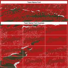 Load image into Gallery viewer, Custom Stitched Red Olive 3D Pattern Design Torn Paper Style Sports Pullover Sweatshirt Hoodie
