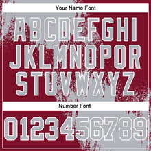 Load image into Gallery viewer, Custom Stitched Crimson Gray-White 3D Pattern Design Abstract Brush Stroke Sports Pullover Sweatshirt Hoodie
