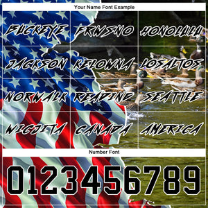 Custom Black White 3D American Flag And Duck Hunting Sports Pullover Sweatshirt Hoodie