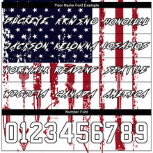 Load image into Gallery viewer, Custom Navy Red-Black 3D American Flag And Hunting Tools Sports Pullover Sweatshirt Hoodie

