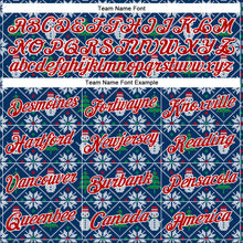 Load image into Gallery viewer, Custom Stitched Royal Red-White 3D Christmas Sports Pullover Sweatshirt Hoodie
