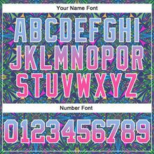 Load image into Gallery viewer, Custom Stitched Royal Light Blue-Pink Fade 3D Pattern Design Geometric Fractal Shapes Sports Pullover Sweatshirt Hoodie

