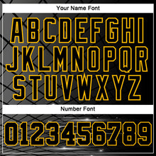Load image into Gallery viewer, Custom Black Gold 3D Bowling Sports Pullover Sweatshirt Hoodie
