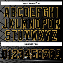Load image into Gallery viewer, Custom Black Old Gold 3D Bowling Sports Pullover Sweatshirt Hoodie
