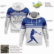 Load image into Gallery viewer, Custom White Royal-Black 3D Honduras Honduran Flag Sports Pullover Sweatshirt Hoodie
