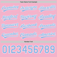 Load image into Gallery viewer, Custom Light Pink Light Blue-White 3D Love Heart Valentine&#39;s Day Authentic Baseball Jersey
