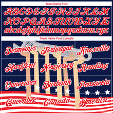 Load image into Gallery viewer, Custom Navy Fire Red-White 3D Pattern Design American Flag Tool Wrench Labor Day Performance T-Shirt

