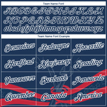 Load image into Gallery viewer, Custom US Navy Blue White-Red 3D Pattern Design Tool Wrench And Hammer Labor Day Performance T-Shirt
