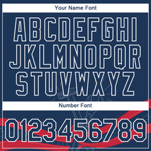 Load image into Gallery viewer, Custom US Navy Blue White-Red 3D Pattern Design Tool Wrench And Hammer Labor Day Performance T-Shirt
