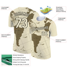 Load image into Gallery viewer, Custom City Cream Black 3D Pattern Design Sailing Ship Compass Columbus Day Performance T-Shirt
