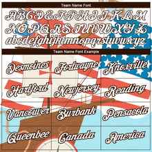 Load image into Gallery viewer, Custom City Cream White-Brown 3D Pattern Design Sailing Ship Compass Columbus Day Performance T-Shirt
