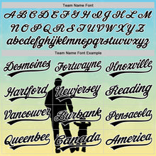 Load image into Gallery viewer, Custom Ice Blue Black-White 3D Pattern Design Father&#39;s Day Family Love Authentic Baseball Jersey
