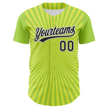 Load image into Gallery viewer, Custom Green Black-White 3D Pattern Design Father&#39;s Day Beer Cheers Authentic Baseball Jersey
