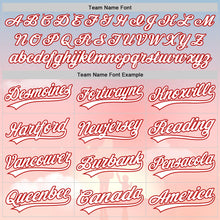 Load image into Gallery viewer, Custom Light Pink White-Red 3D Pattern Design Mother&#39;s Day Family Love Authentic Baseball Jersey

