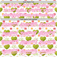 Load image into Gallery viewer, Custom White Pink 3D Pattern Design Mother&#39;s Day Love Authentic Baseball Jersey

