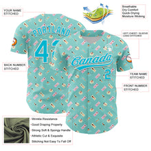 Load image into Gallery viewer, Custom Ice Blue Lakes Blue-White 3D Hawaii Beach Holiday Authentic Baseball Jersey
