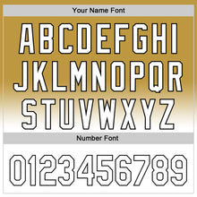 Load image into Gallery viewer, Custom Old Gold White-Black 3D Pattern Design Gradient Mother&#39;s Day Flower Authentic Baseball Jersey
