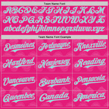 Load image into Gallery viewer, Custom Hot Pink Ice Blue-Pink 3D Pattern Design Foodie Food Dessert Cake Authentic Baseball Jersey
